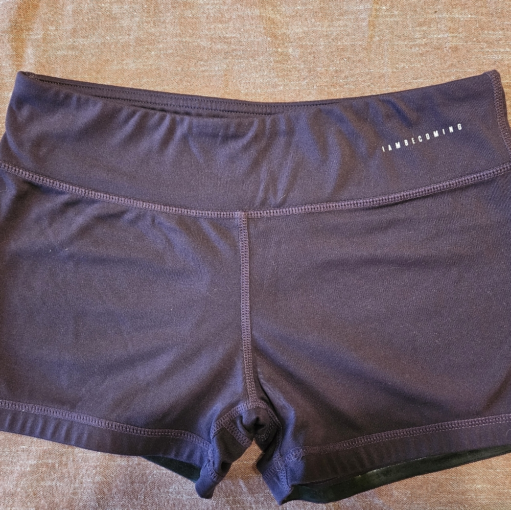 I Am Becoming workout shorts